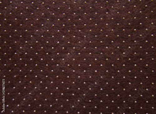 brown frame texture with white polka dots - lines with symmetrical white polka dots