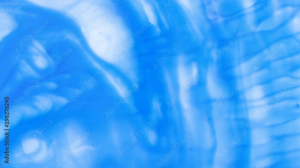 Blue Colorful Ink And Paint Liquid Reaction abstract cloud background Blue Colorful Ink And Paint Liquid Reaction abstract cloud background