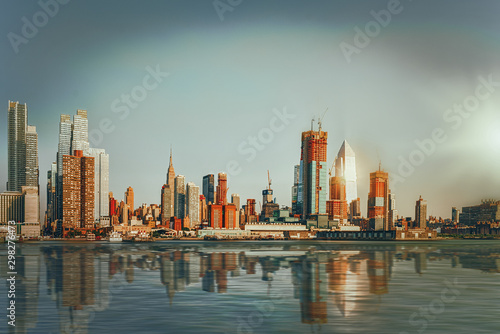 View from the water, from Hudson bay to Lower Manhattan. New York. © BRIAN_KINNEY