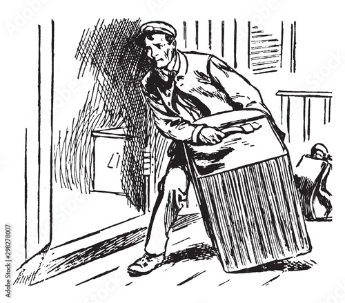 Porter, vintage illustration