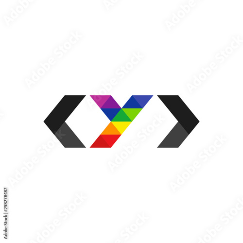 Vector Logo Letter Developer Logo Y