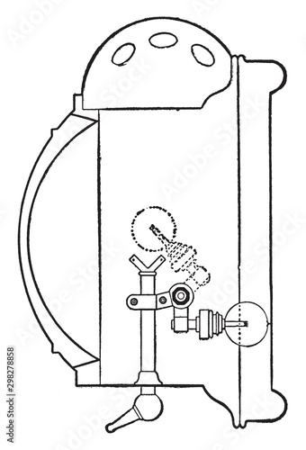 Reflector, vintage illustration.