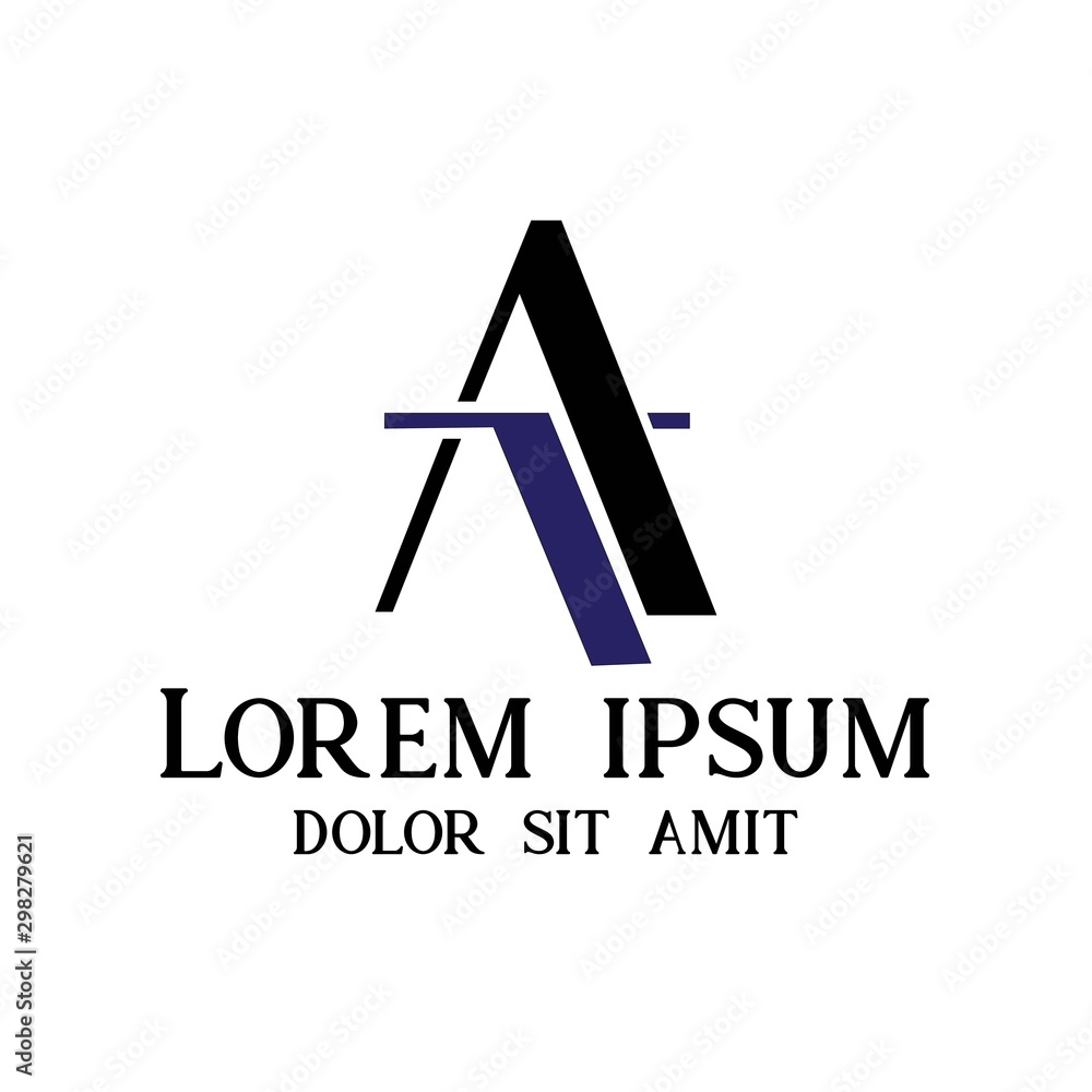 A T branding business logo identity - vector A T branding business logo identity - vector