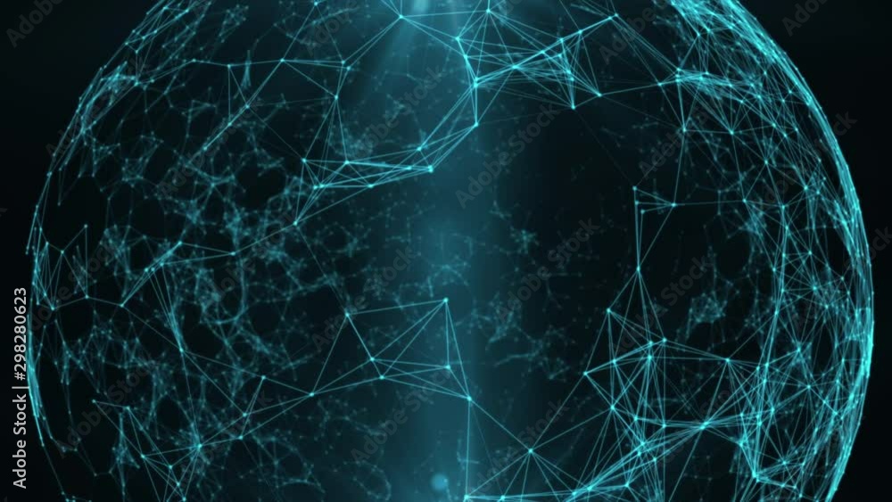 Polygonal Network Shape Dynamic Gradients 4K.Abstract Background for Media Production. Polygonal Network Shape Dynamic Gradients 4K. Technology Abstract Geometric Background Plexus.