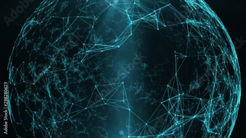 Polygonal Network Shape Dynamic Gradients 4K.Abstract Background for Media Production. Polygonal Network Shape Dynamic Gradients 4K. Technology Abstract Geometric Background Plexus.