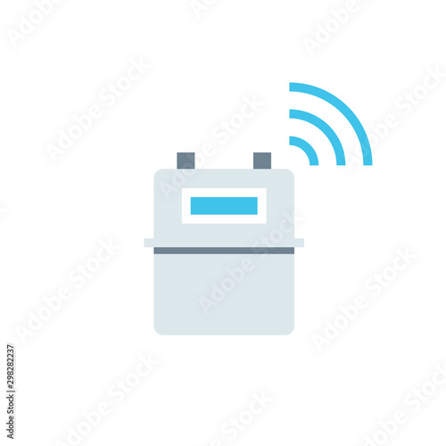 Gas smart meter icon. Clipart image isolated on white background