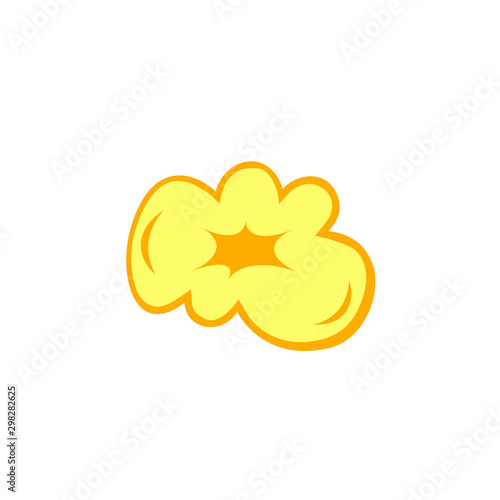 popcorn one piece icon. Clipart image isolated on white background