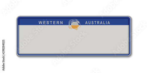 Car number plate western australia