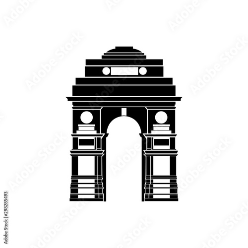 India Gate in New Delhi icon vector