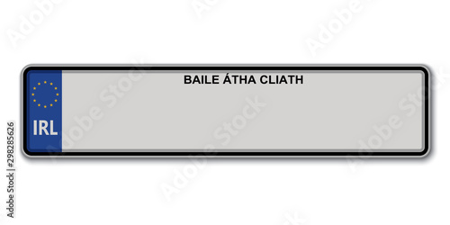 Car number plate ireland