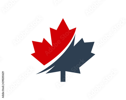 Canadian Maple leaf Logo, Maple Leaf Illustration Vector Design