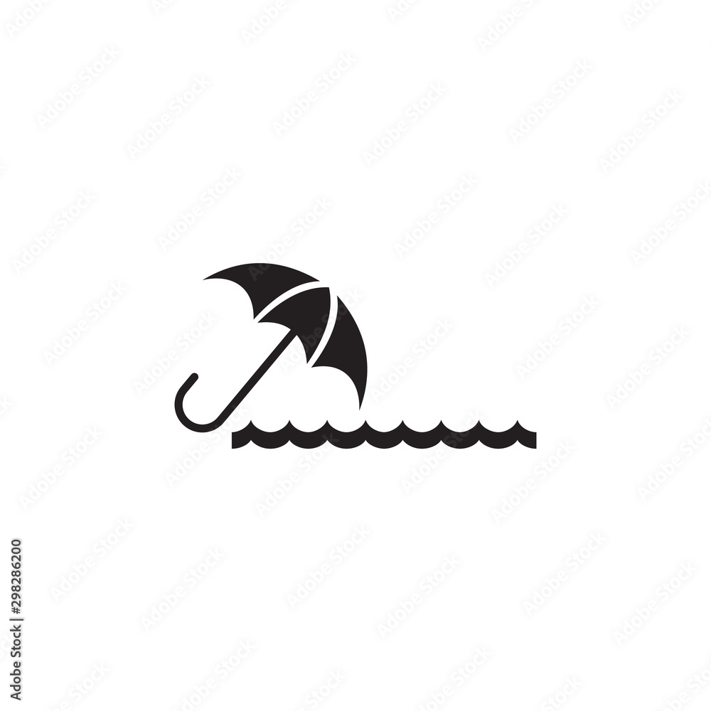 Umbrella icon logo design vector template Umbrella icon logo design vector template