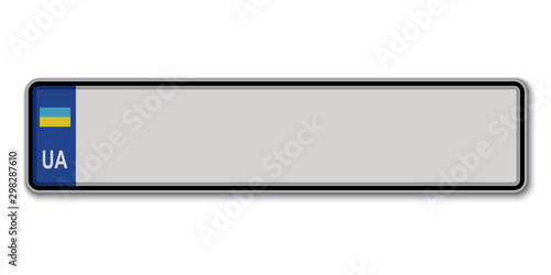 Car number plate ukraine