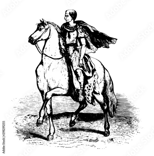 Julius Caesar vintage illustration.