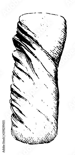 Stone Tomahawk vintage illustration.