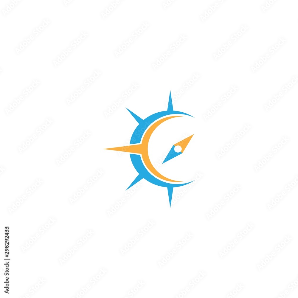 Compass logo template vector icon design Compass logo template vector icon design