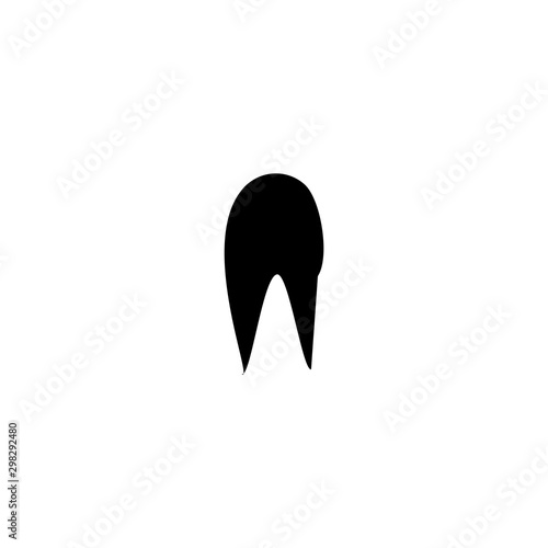 Tooth icon. Dent symbol. Dental clinic logo