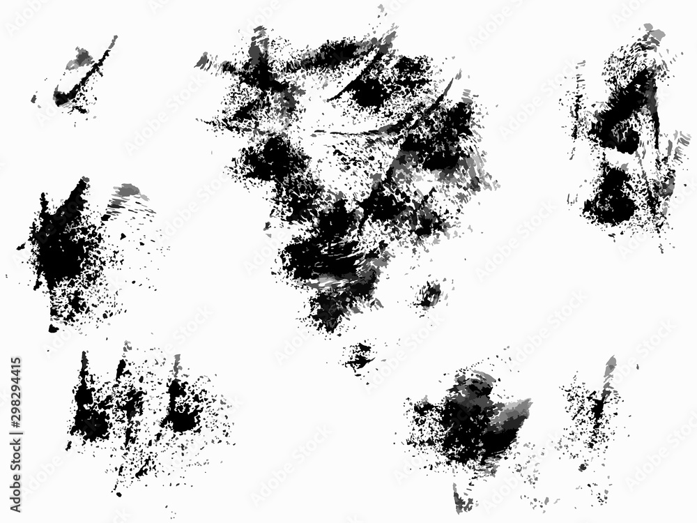 Obraz premium Scratch grunge urban background. Dust overlay distress grain ,simply place illustration over any object to create grunge effect . Hand drawing texture. Vector