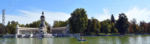 The Retiro Park in Madrid. Spain. Europe. September 18, 2019