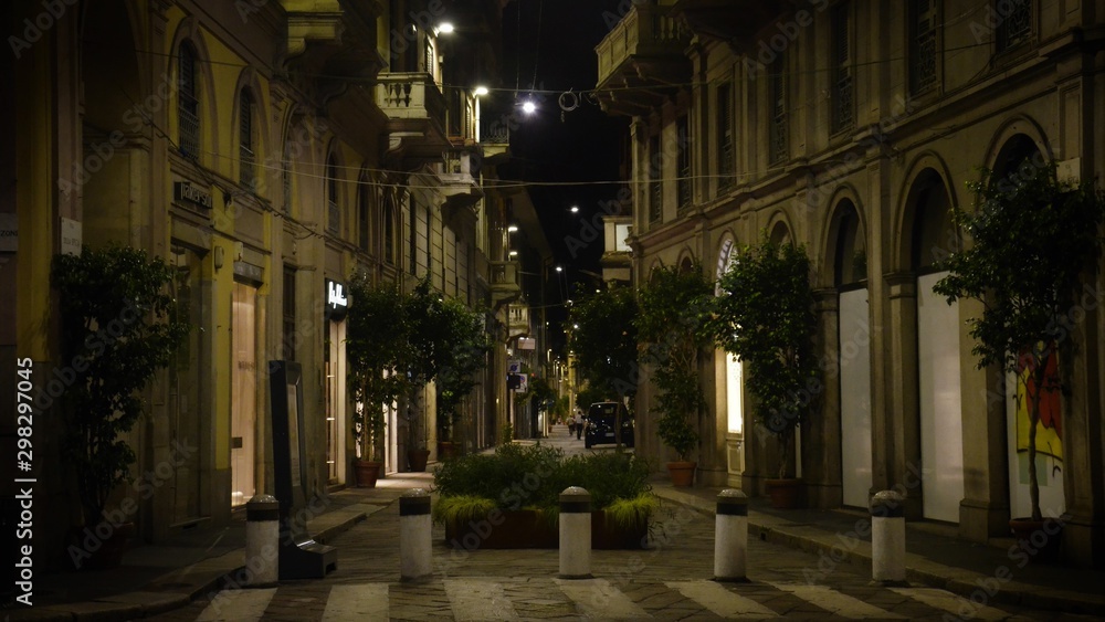 Night Alley in Milan