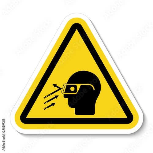 Flying Debris Wear Safety Glasses Symbol Sign Isolate on White Background,Vector Illustration