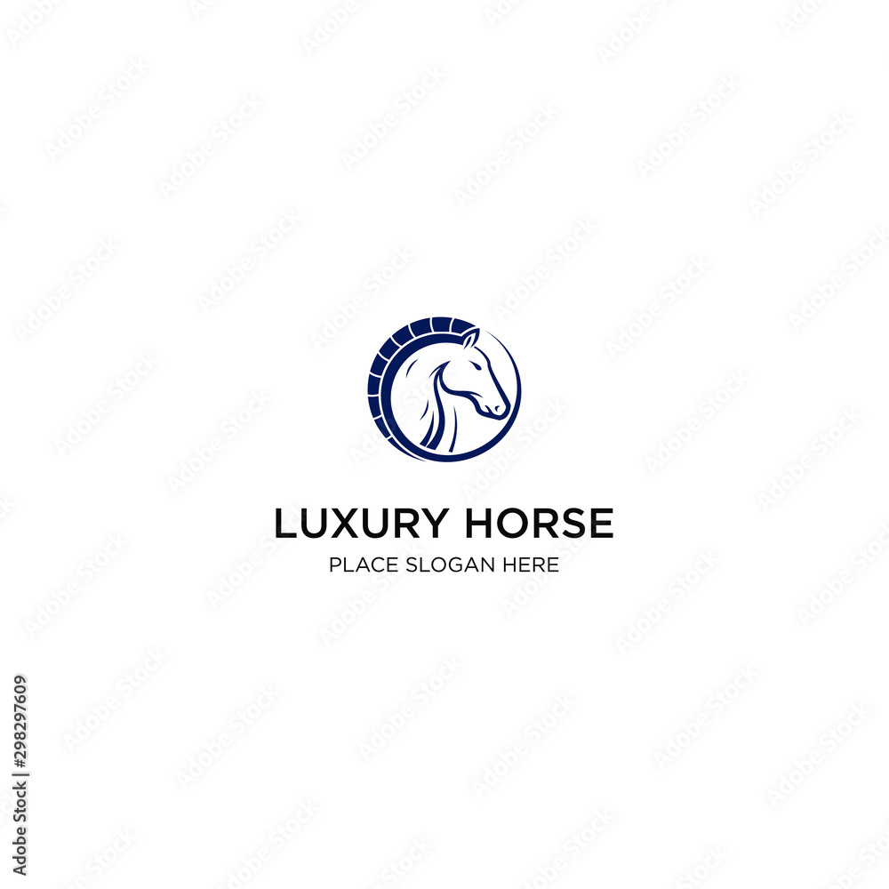 creative luxury horse  logo templates