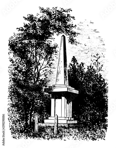 Bloody Brook vintage illustration