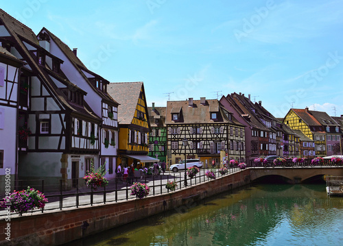 Colmar Cityscape Colorful Houses City Canal
