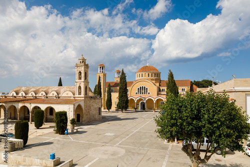 The old church of Saint George in the main ssquare of Paralimni photo