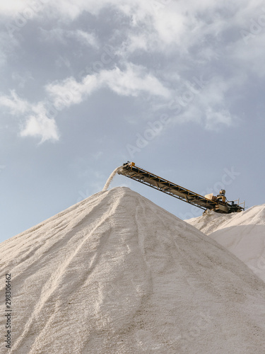 Heap of salt, Ses Salines, Ibiza, Spain photo