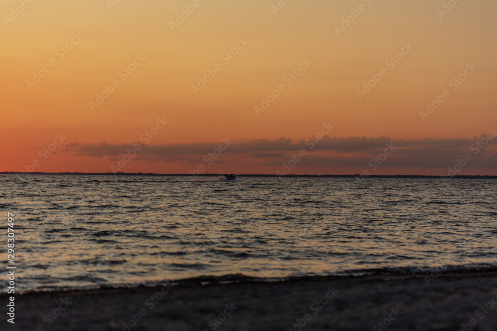 Sunset Waterfront Beach