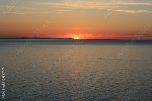 Sonnenuntergang auf der Mittelmeerinsel Mallorca