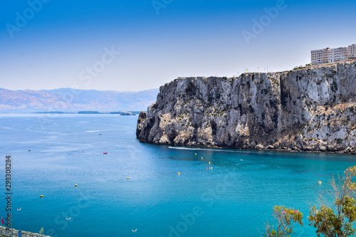 Panoramic View OF Quemado Beach, Hoceima City, Morocco photo