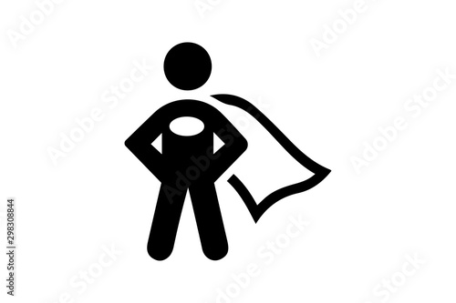 super hero icon vector illustration