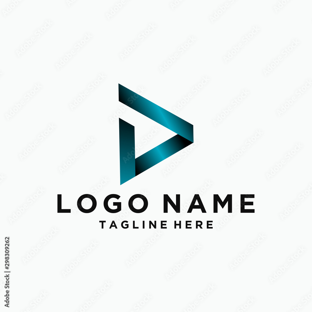 Logo design Inspiration for companies from the initial letters logo D icon Logo design Inspiration for companies from the initial letters logo D icon