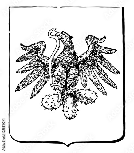 The Great Seal of Mexico vintage illustration
