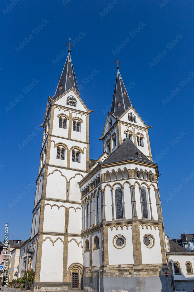 Basilika St. Severus church on the market square of Boppard, Germany Basilika St. Severus church on the market square of Boppard, Germany