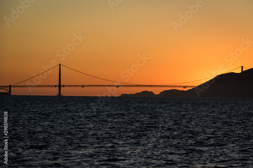 Golden Gate Bridge, San Francisco, at sunset