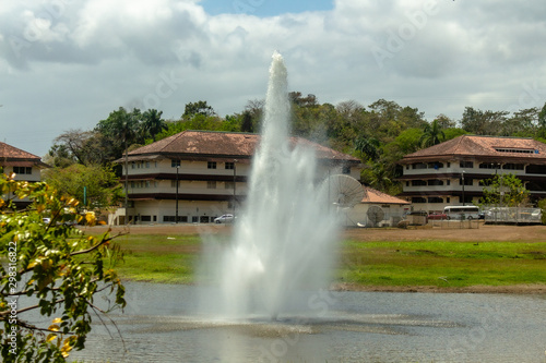 big fountain in the park