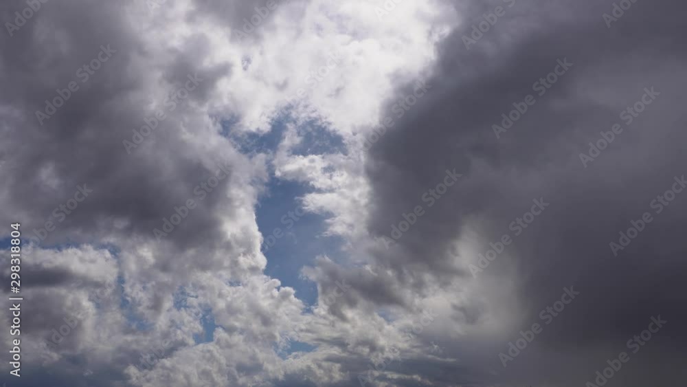 Timelapse cloud movement of large storm rain storm day thunderstorm. Aerial view nature environment dark huge dark cloud sky black storm. 4k footage. Timelapse cloud movement of large storm rain storm day thunderstorm. Aerial view nature environment dark huge dark cloud sky black storm. 4k footage.