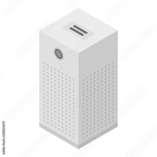 Air ionizer icon. Isometric of air ionizer vector icon for web design isolated on white background