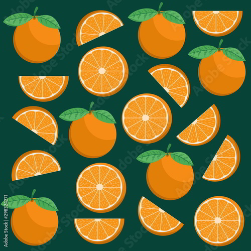 Unique and Trendy Hand Drawn Fresh Orange Background. Unique and Trendy Concept or Design For Your Unique Background.