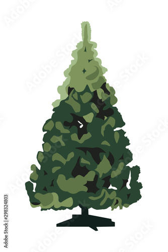christmas tree vector illustration isolated