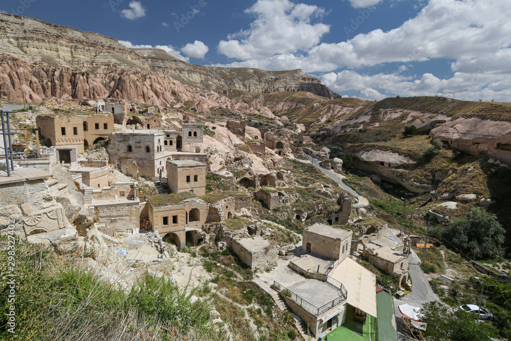 Houses in Cavusin Village, Nevsehir, Cappadocia