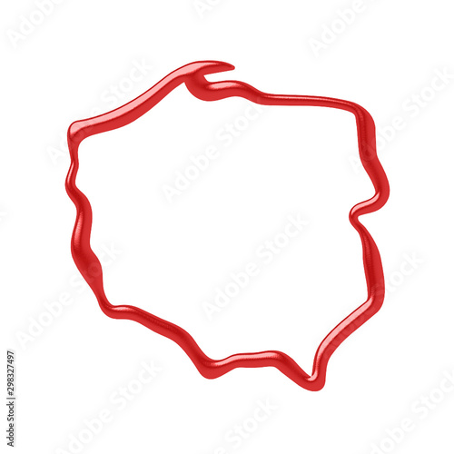 Mapa Polski - kontury