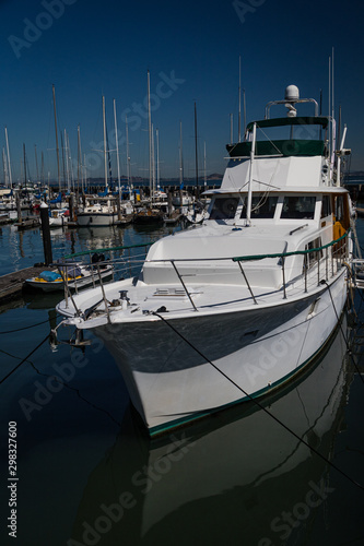 Boats in the harbour at Fisherman's Wharf, San Francisco