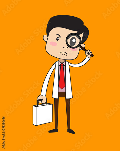 Dentist - Watching with Magnifier