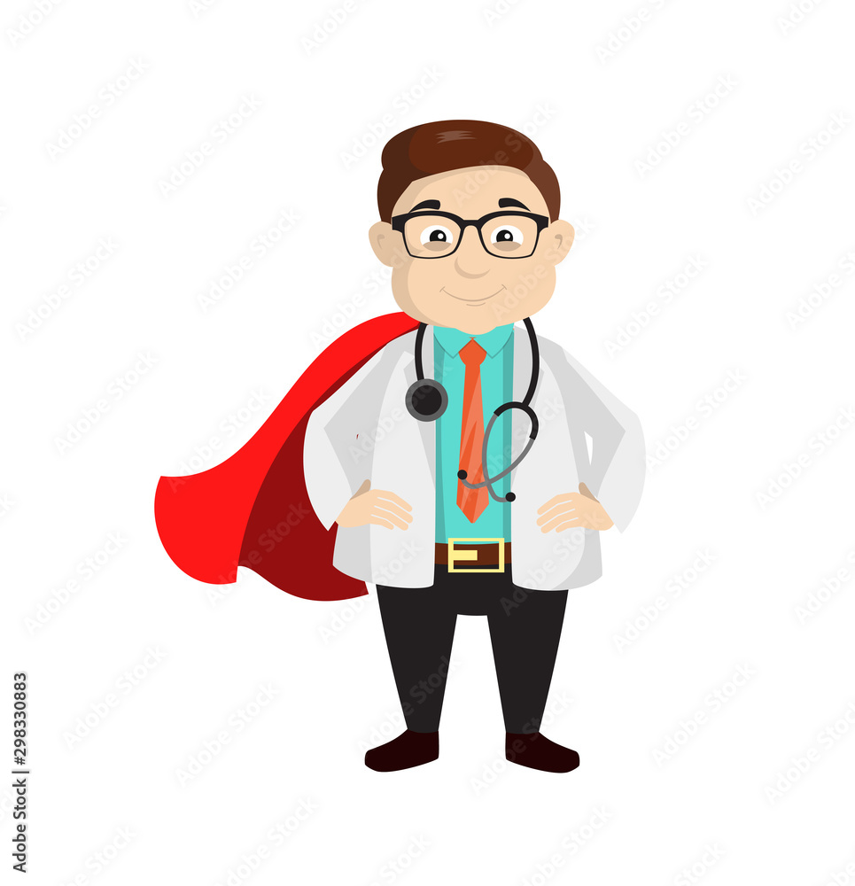 Dermatologist Doctor - In Super Hero Costume