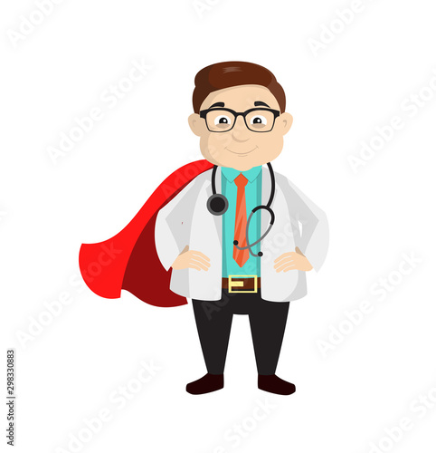 Dermatologist Doctor - In Super Hero Costume