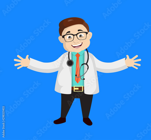 Dermatologist Doctor - In Cheerful Pose